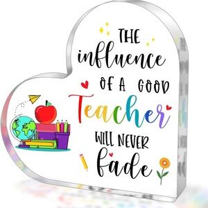 Teacher appreciation acrylic plaque